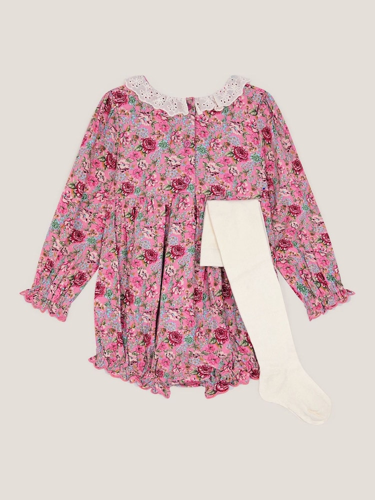 Monsoon Pink Newborn Dollie Romper Set - Image 2 of 3
