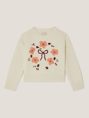 Monsoon Cream Floral Embroidered Jumper - Image 2 of 4