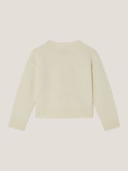 Monsoon Cream Floral Embroidered Jumper - Image 3 of 4