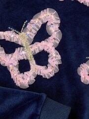 Monsoon Blue Butterfly Embellished Top - Image 3 of 3