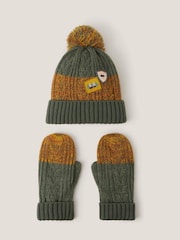 Monsoon Adventure Bobble Hat & Mittens Set - Bild 1 von 2