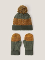 Monsoon Adventure Bobble Hat & Mittens Set - Bild 2 von 2