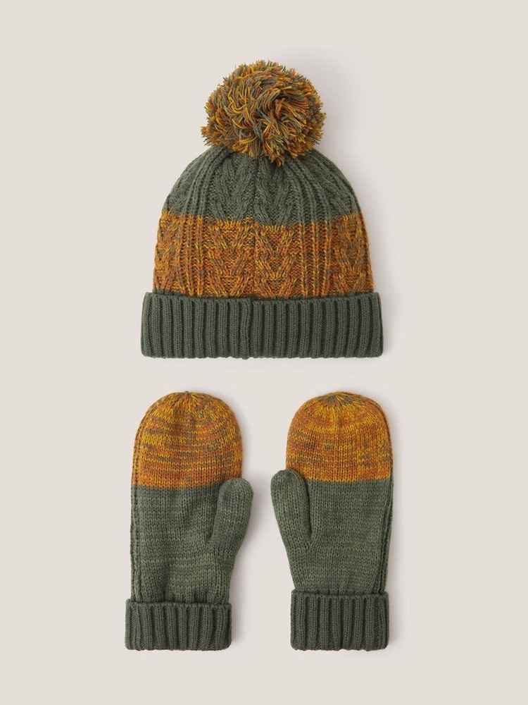 Monsoon Adventure Bobble Hat & Mittens Set - Bild 2 von 2