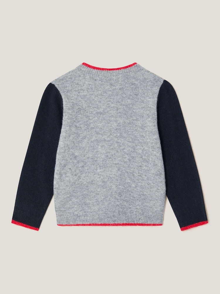 Monsoon Grey King's Guard Christmas Jumper - Image 2 of 3 Monsoon Grey King's Guard Christmas Jumper - Image 2 of 3