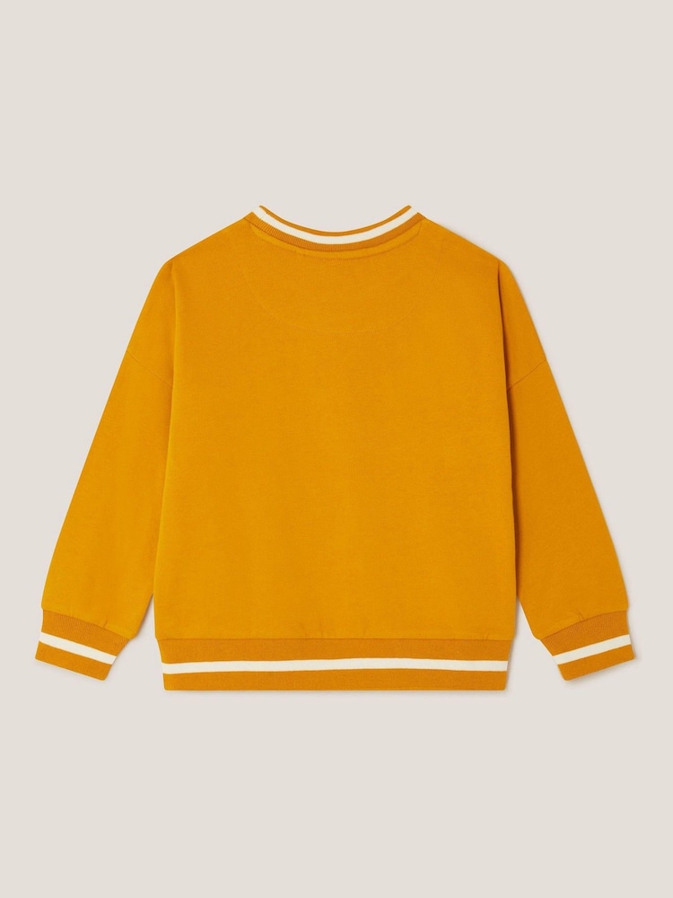 Monsoon Yellow Varsity Stripe Sweatshirt - Image 2 of 3