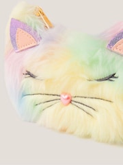 Monsoon Yellow Fluffy Rainbow Cat Bag - Image 3 of 3