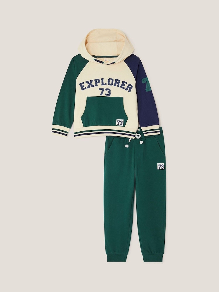Monsoon Green Explorer Hoodie & Joggers Set - Image 1 of 3