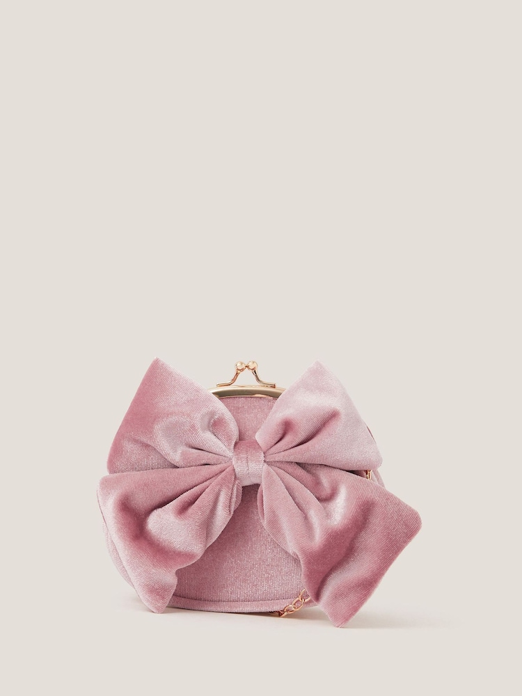 Monsoon Velvet Bow Clip Frame Bag - Slika 1 iz 4