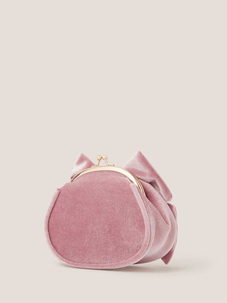 Monsoon Velvet Bow Clip Frame Bag - Slika 4 iz 4