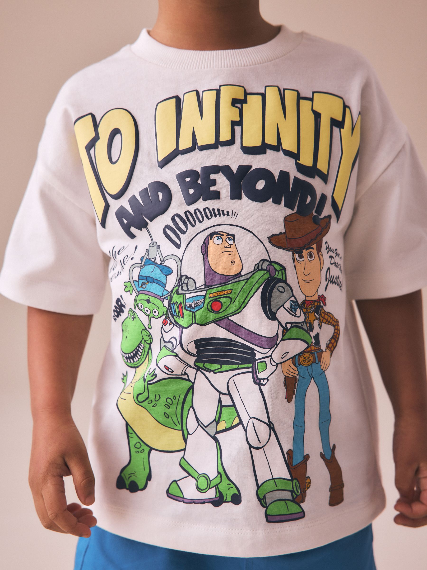 Buy White Aliens Toy Story Short Sleeve T-Shirt (3mths-8yrs) from