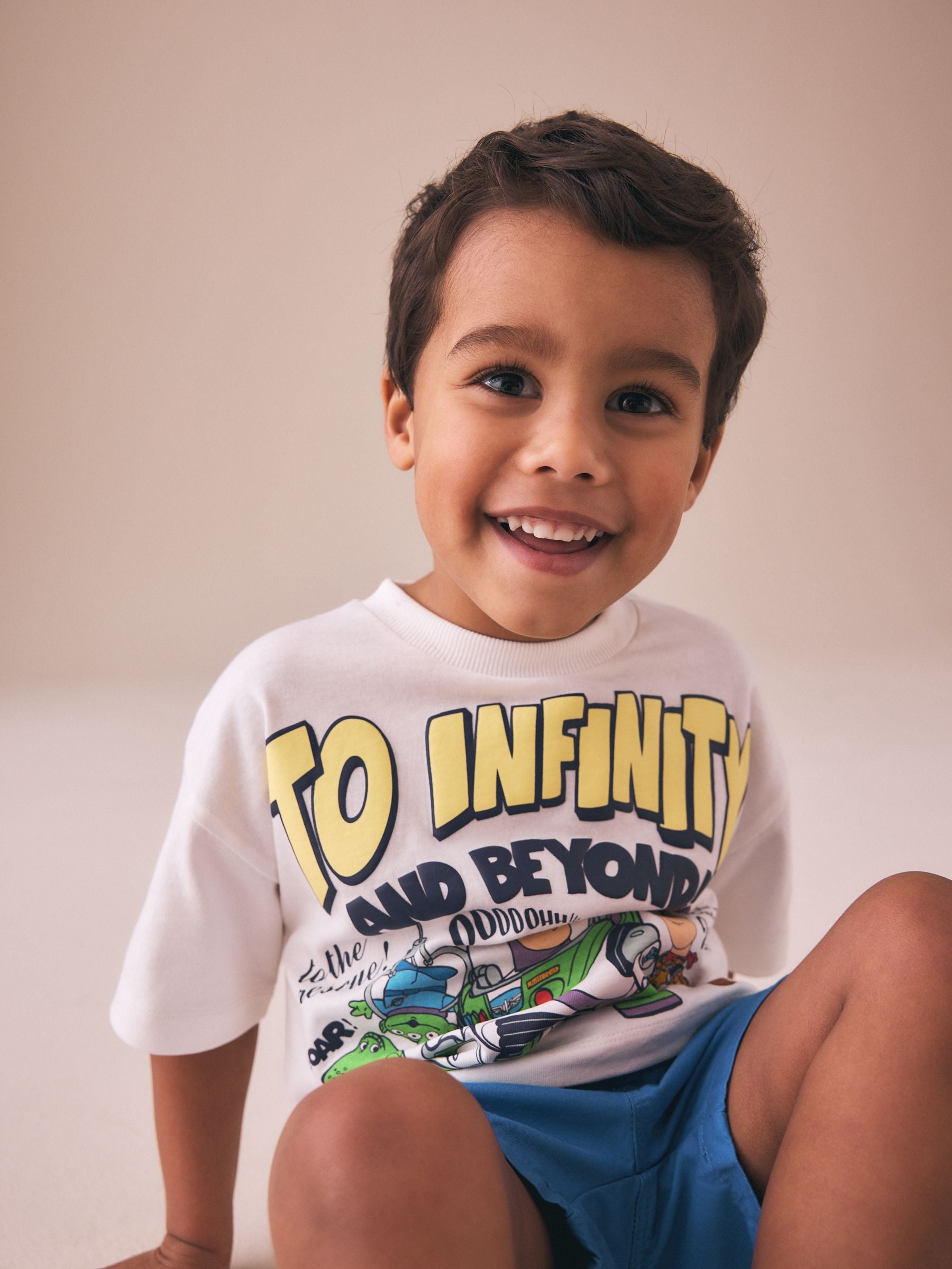 Buy White Aliens Toy Story Short Sleeve T-Shirt (3mths-8yrs) from