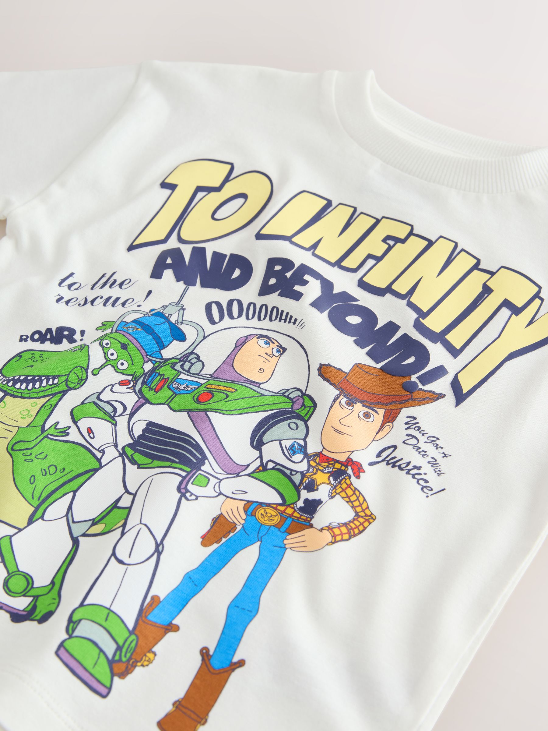 Buy White Aliens Toy Story Short Sleeve T-Shirt (3mths-8yrs) from