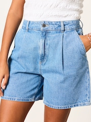 FatFace Mia Light Wash Denim Shorts - Image 1 of 5