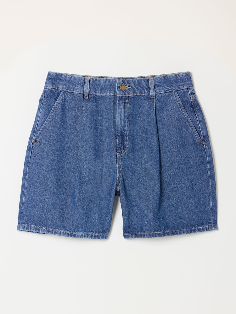 FatFace Mia Mid Wash Denim Shorts - Image 6 of 6