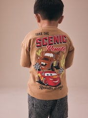 Charcoal Grey Short Sleeve Disney Cars Long Sleeve T-Shirt (3mths-8yrs) - Image 1 of 4