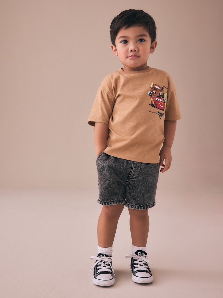 Charcoal Grey Short Sleeve Disney Cars Long Sleeve T-Shirt (3mths-8yrs) - Image 2 of 4