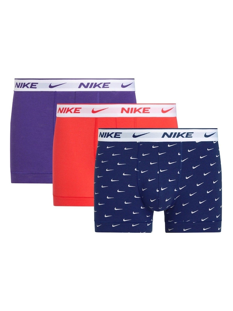 Nike Blue Trunks 3 Pack - Image 1 of 1 Nike Blue Trunks 3 Pack - Image 1 of 1
