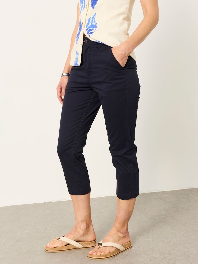 FatFace Farnham Navy Crop Chino - Image 1 of 7 FatFace Farnham Navy Crop Chino - Image 1 of 7