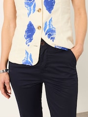 FatFace Farnham Navy Crop Chino - Image 3 of 7