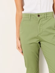 FatFace Green Farnham Green Crop Chinos - Image 4 of 6
