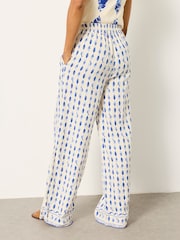 FatFace Melissa Ivory shell Palazzo Trousers - Image 2 of 6