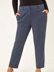 Roman Grey Curve Straight Leg Trousers - Image 4 of 5
