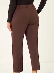 Roman Brown Curve Straight Leg Trousers - Image 3 of 5