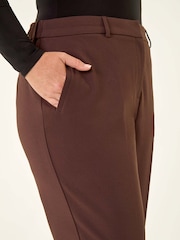 Roman Brown Curve Straight Leg Trousers - Image 5 of 5