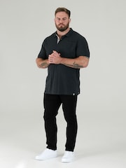 D555 Grey GRANT Fully Combed Pique With Pocket Polo Shirt - Image 3 of 8