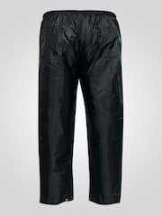 D555 Black ELBA Packaway Weather Proof Rain Over Trousers - Image 8 of 10