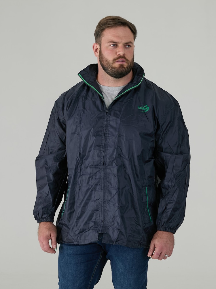 D555 Blue ZAC Packaway Weather Proof Rain Jacket - Image 1 of 10 D555 Blue ZAC Packaway Weather Proof Rain Jacket - Image 1 of 10