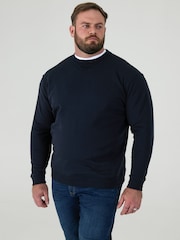 أزرق - D555 SWEAT Classic Crew Neck Sweatshirt - صورة 1 من 8