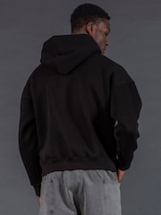 Religion Black Antarsia Skull Hoodie - Image 3 of 6