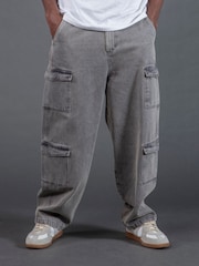 Religion Grey Multi Pocket Cargo Quantum Joggers - Image 2 of 4