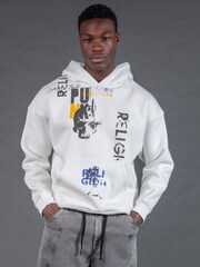 Religion White Punk Hoodie - Image 1 of 6