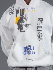 Religion White Punk Hoodie - Image 6 of 6