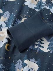 Polarn O. Pyret Blue Heart Print Pyjamas - Image 2 of 3