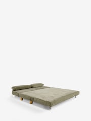 Relaxed Chenille Olive Green Palma Super King Sofa Bed - Image 8 of 12