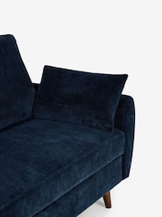 Cross Hatch Luxe Chenille Navy Blue Wilson Double Sofa Bed - Image 11 of 11
