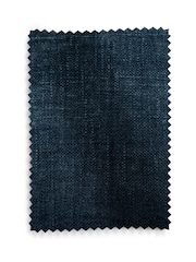 Cross Hatch Luxe Chenille Navy Blue Wilson Double Sofa Bed - Image 14 of 14
