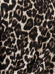 Threadbare Leopard Long Sleeve Jersey Midi Dress - Image 4 of 4