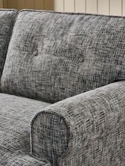 Textured Multi Chenille Mid Grey Delia 2 Seater Small Sofa - Image 4 of 10