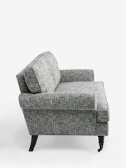 Textured Multi Chenille Mid Grey Delia 2 Seater Small Sofa - Image 7 of 10