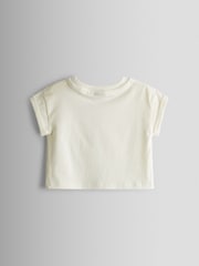 Bronz Maro Dungă - JoJo Maman Bébé 2-Piece Twill Dungaree Set & T-Shirt - Imaginea 5 din 6