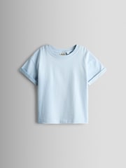 JoJo Maman Bébé Red 2-Piece Twill Dungaree Set & T-Shirt - Image 4 of 6