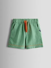 JoJo Maman Bébé Green Dino 2-Piece Shirt & Short Set - Image 4 of 7