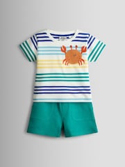 JoJo Maman Bébé 2-Piece Pocket T-Shirt & Shorts Set - Bild 1 von 7