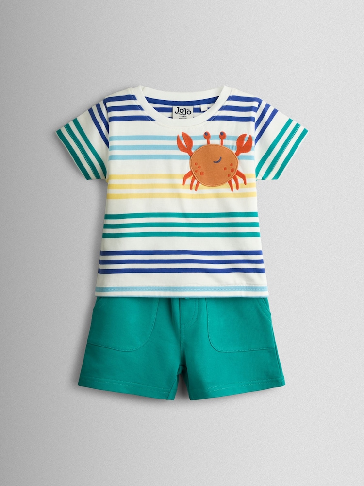 JoJo Maman Bébé 2-Piece Pocket T-Shirt & Shorts Set - Bild 1 von 7