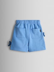 JoJo Maman Bébé Light Blue Shark 2-Piece T-Shirt & Shorts Set - Image 5 of 7