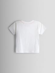 JoJo Maman Bébé Appliqué 2-Piece Towelling Dungarees & T-Shirt Set - 圖片 3/6